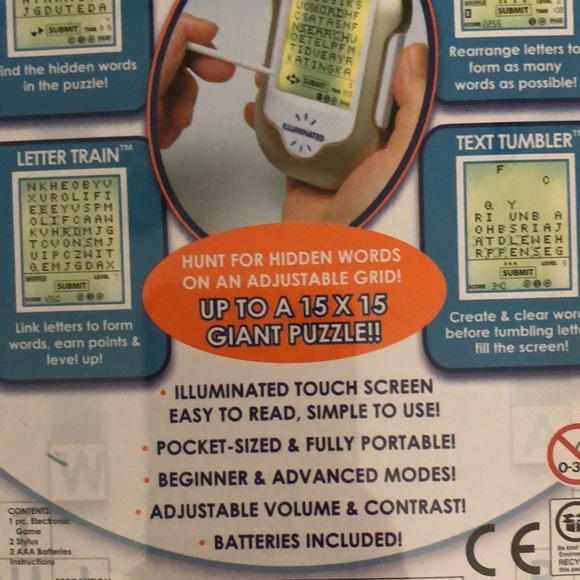 2007 Techno Source Pocket-Sized ILLUMINATED WORD Touch Screen Word Game New - Picture 8 of 10